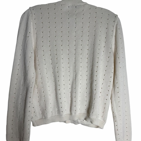 Black Tape Cream Star Button Cardigan - Picture 3 of 5